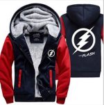 The Flash Jackets - Solid Color The Flash Movie Series The Flash Sign Fleece Jacket