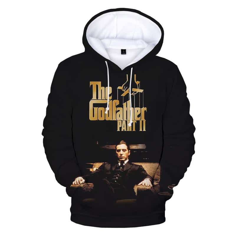 The Godfather 3D Printed Hoodie - Movie Streetwear Pullover Sweatshirts