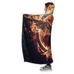 The Hunger Games Hooded Blanket - Unisex Cloak Style Hooded Fleece Blanket