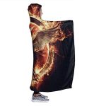 The Hunger Games Hooded Blanket - Unisex Cloak Style Hooded Fleece Blanket