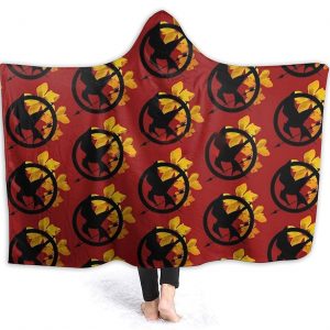 The Hunger Games Hooded Blanket - Unisex Cloak Style Hooded Fleece Blanket