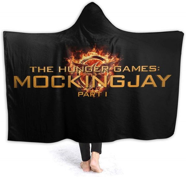 The Hunger Games Hooded Blanket - Unisex Cloak Style Hooded Fleece Blanket