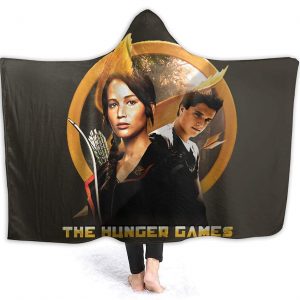 The Hunger Games Hooded Blanket - Unisex Cloak Style Hooded Fleece Blanket