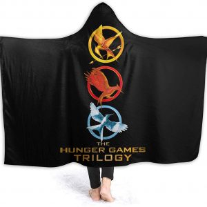 The Hunger Games Hooded Blanket - Unisex Cloak Style Hooded Fleece Blanket