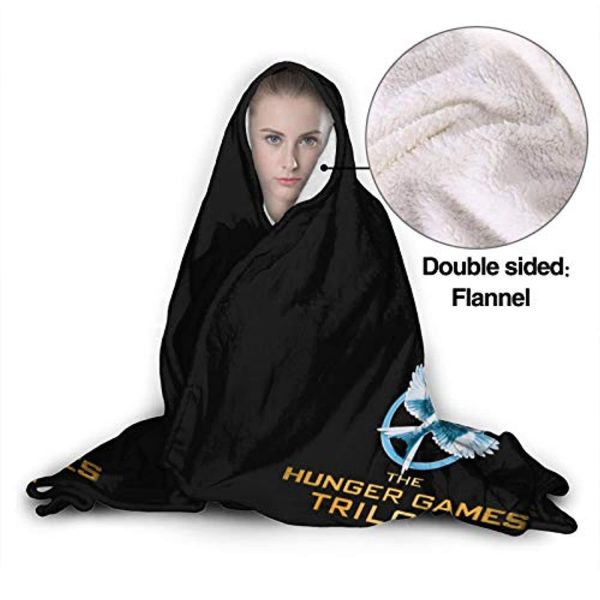 The Hunger Games Hooded Blanket - Unisex Cloak Style Hooded Fleece Blanket