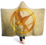 The Hunger Games Hooded Blanket - Unisex Cloak Style Hooded Fleece Blanket