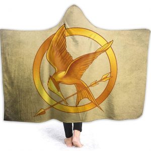 The Hunger Games Hooded Blanket - Unisex Cloak Style Hooded Fleece Blanket