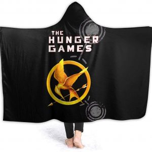 The Hunger Games Hooded Blanket - Unisex Cloak Style Hooded Fleece Blanket