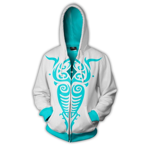 The Legend of Korra Vaatu and Raava Hoodies - Zip Up Black Hoodie