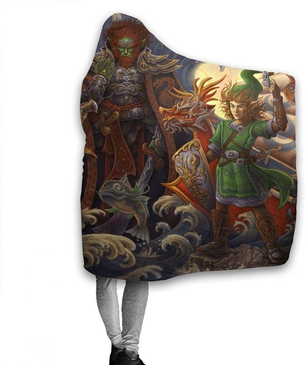 The Legend of Zelda Hooded Blankets - Anime Flannel Blankets