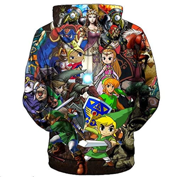The Legend of Zelda Hoodie - 3D Print Hooded Pullover