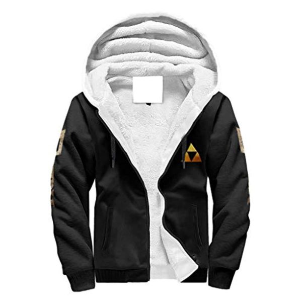 The Legend of Zelda Jacket - Solid Color Fleece Hooded Coat