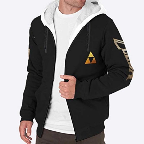 The Legend of Zelda Jacket - Solid Color Fleece Hooded Coat
