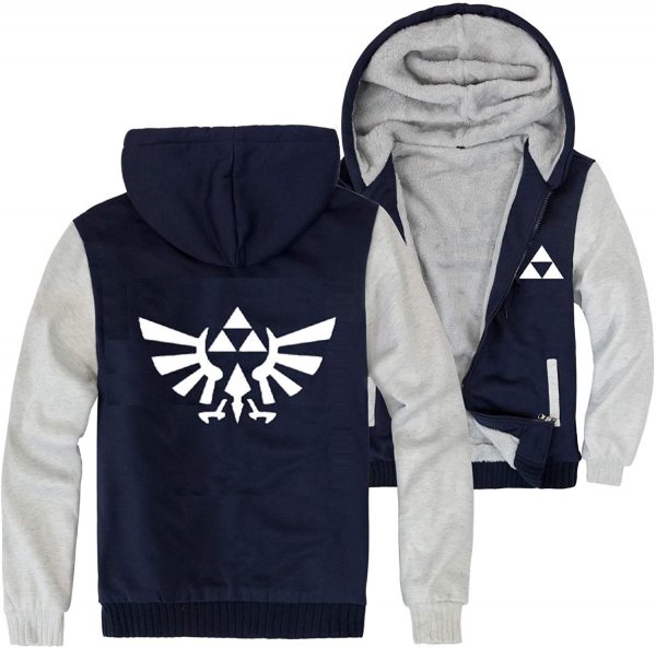 The Legend of Zelda Jacket - Solid Color Fleece Hooded Coat 4 Colors Optional
