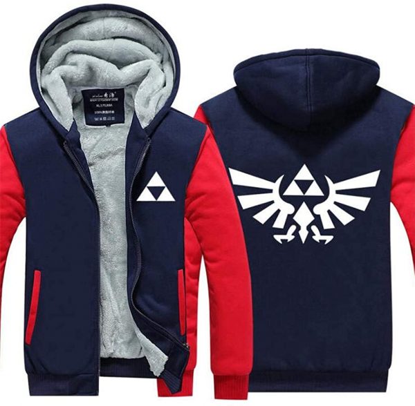 The Legend of Zelda Jacket - Solid Color Fleece Hooded Coat 4 Colors Optional