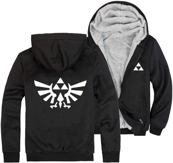 The Legend of Zelda Jacket - Solid Color Fleece Hooded Coat 4 Colors Optional