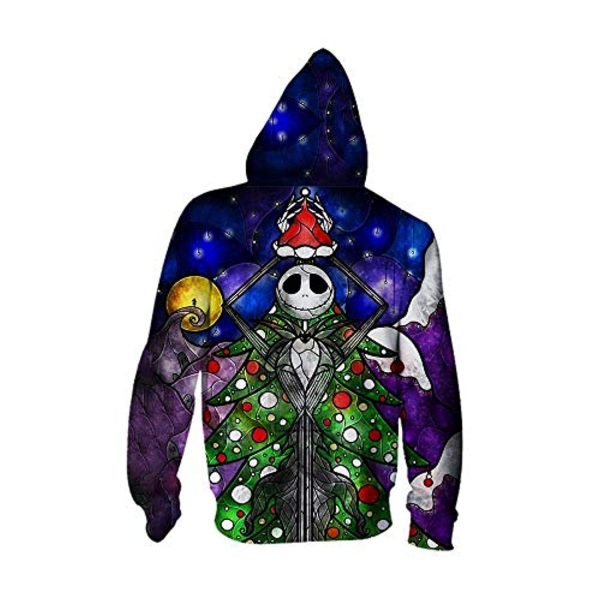 The Nightmare Before Christmas 3D Printed Zipper Hoodie