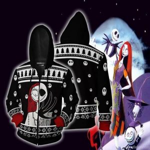The Nightmare Before Christmas Hoodie - 3D Print Zipper Sweatshirts