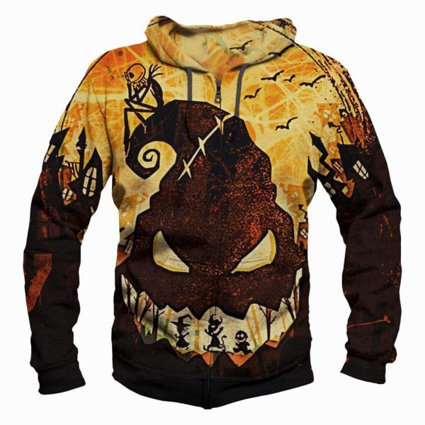 The Nightmare Before Christmas Hoodie - Pullover Black Hoodie