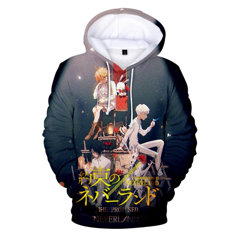 The Promised Neverland Hoodies - Anime 3D Printed Pullover
