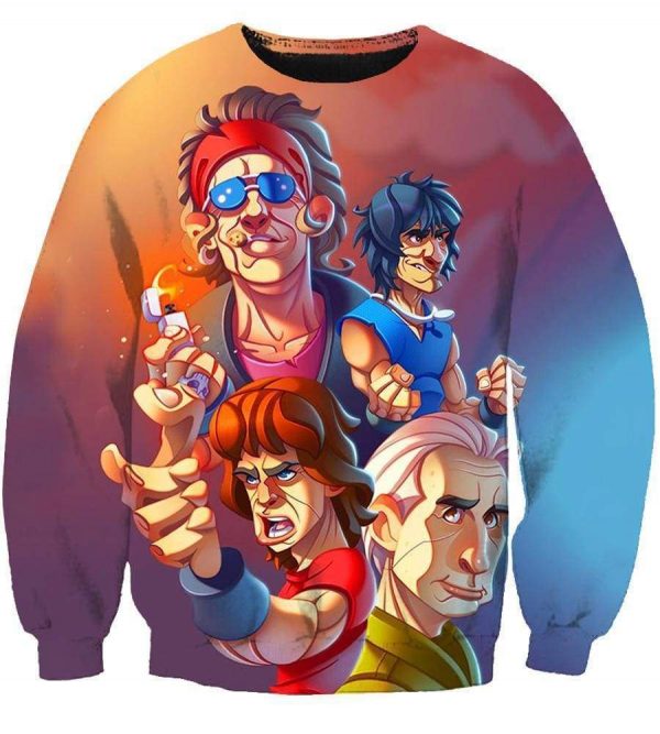 The Rolling Stone Hoodies - Pullover Pink Hoodie