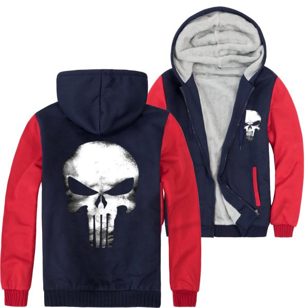 The Skeleton Man Jackets - Solid Color Skeleton Man Series Super Cool Fleece Jacket