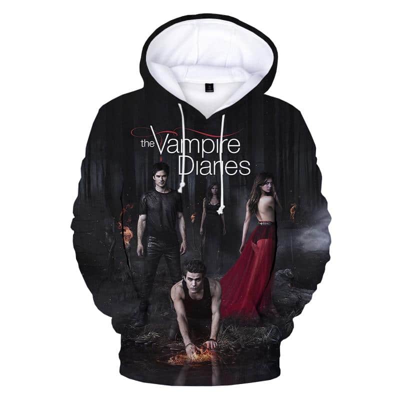 The Vampire Diaries 3D Printed Hoodies - Horror Movie Hooded Pullover