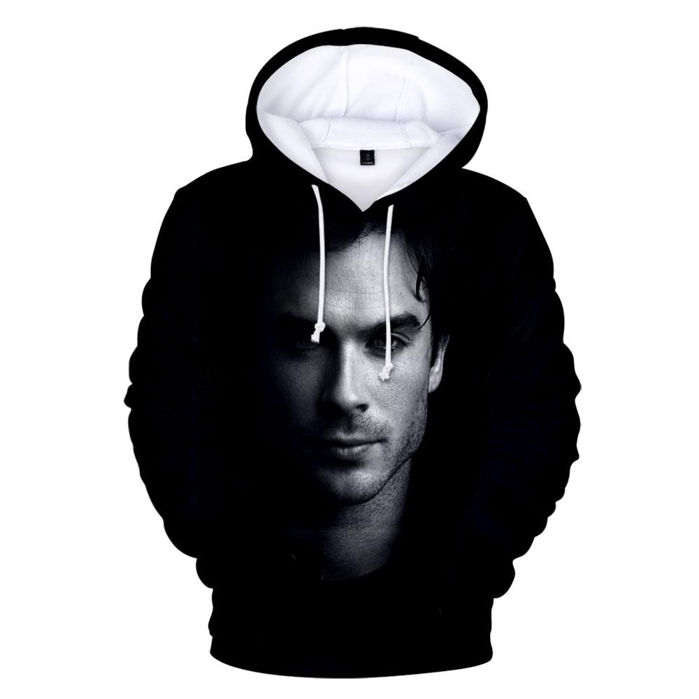 The Vampire Diaries Damon Salvatore Hoodie Sweatshirt