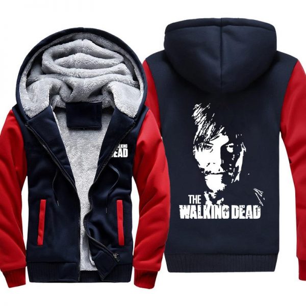 The Walking Dead Jackets - Solid Color The Walking Dead Archer Dari Icon Fleece Jacket