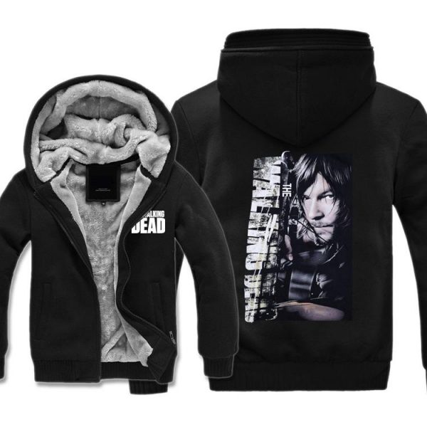 The Walking Dead Jackets - Solid Color The Walking Dead Daryl Dixon Icon Super Cool Fleece Jacket