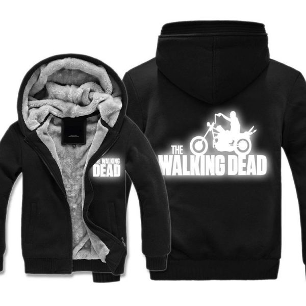The Walking Dead Jackets - Solid Color The Walking Dead Luminous Icon Fleece Jacket