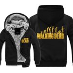 The Walking Dead Jackets - Solid Color The Walking Dead Movie Evolution Theory Icon Fleece Jacket