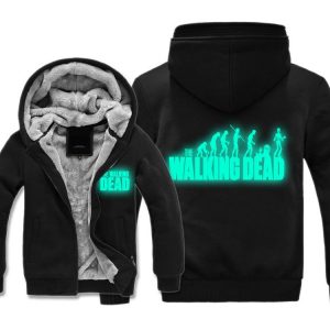 The Walking Dead Jackets - Solid Color The Walking Dead Movie Evolution Theory Icon Fleece Jacket
