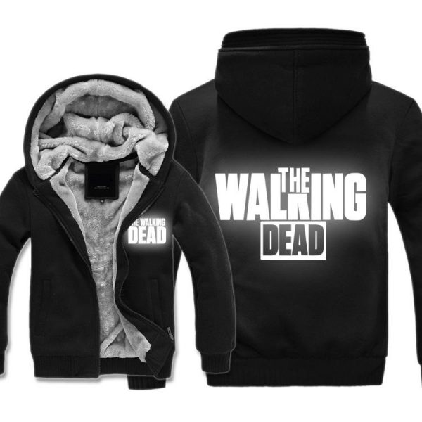 The Walking Dead Jackets - Solid Color The Walking Dead Movie Luminous Icon Fleece Jacket