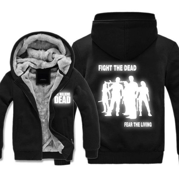 The Walking Dead Jackets - Solid Color The Walking Dead Movie Luminous Icon Fleece Jacket