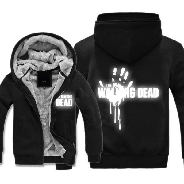 The Walking Dead Jackets - Solid Color The Walking Dead Movie Luminous Terror Icon Fleece Jacket