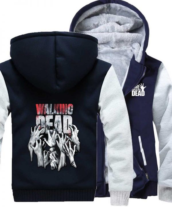 The Walking Dead Jackets - Solid Color The Walking Dead Movie Series Terror Icon Super Cool Fleece Jacket