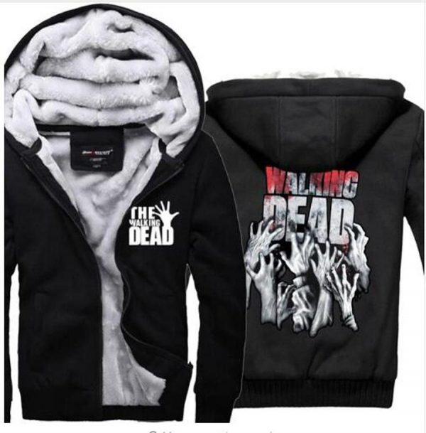 The Walking Dead Jackets - Solid Color The Walking Dead Movie Series Terror Icon Super Cool Fleece Jacket