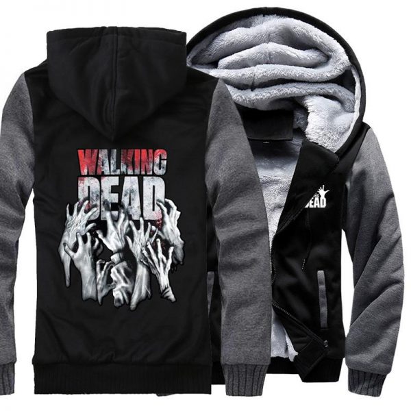 The Walking Dead Jackets - Solid Color The Walking Dead Movie Series Terror Icon Super Cool Fleece Jacket