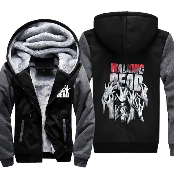 The Walking Dead Jackets - Solid Color The Walking Dead Movie Terror Icon Fleece Jacket