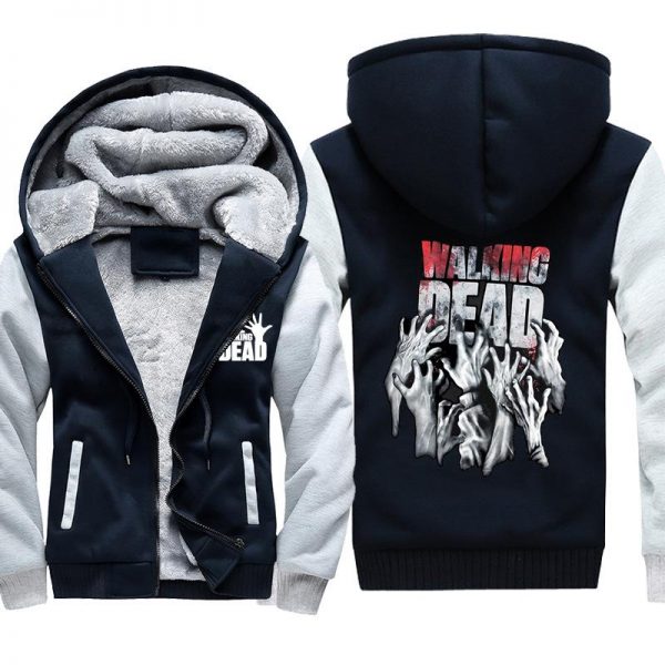 The Walking Dead Jackets - Solid Color The Walking Dead Movie Terror Icon Fleece Jacket