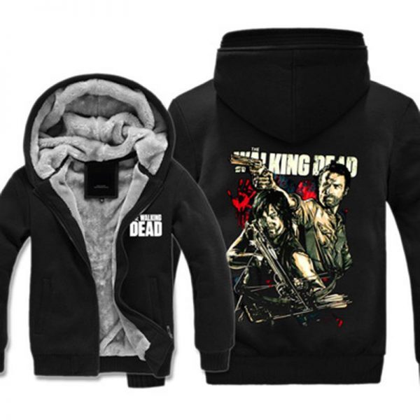 The Walking Dead Jackets - The Walking Dead Series Archer Super Cool Fleece Jacket