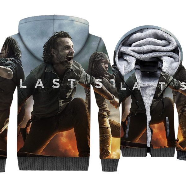 The Walking Dead Jackets - The Walking Dead Series Rick Grimes Character Super Cool 3D Fleece Jacket