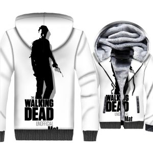 The Walking Dead Jackets - The Walking Dead Series White Rick Grimes Super Cool 3D Fleece Jacket