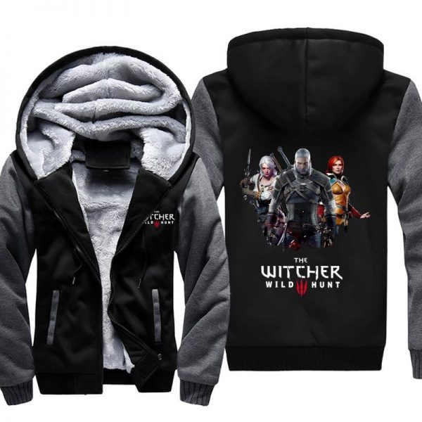 The Witcher 3: Wild Hunt Jackets - Solid Color Geralt The Witcher Super Cool Fleece Jacket