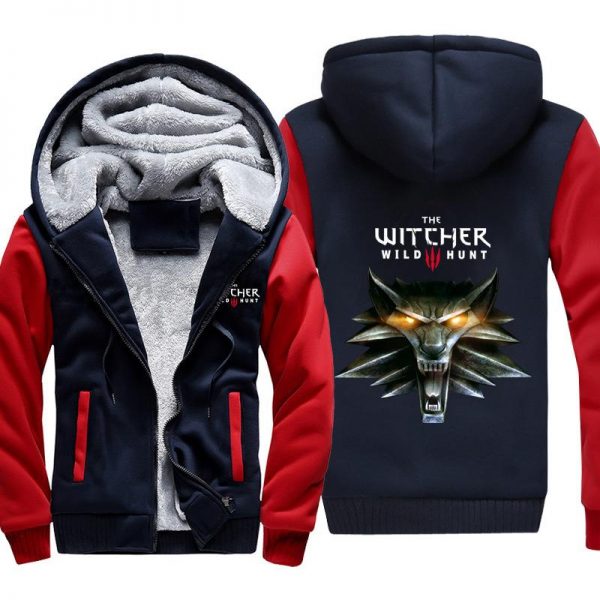 The Witcher 3: Wild Hunt Jackets - Solid Color The Witcher Game Icon Fleece Jacket