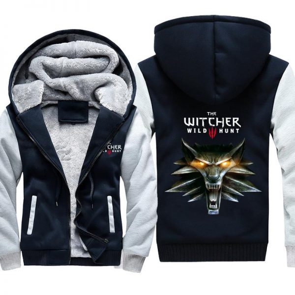 The Witcher 3: Wild Hunt Jackets - Solid Color The Witcher Game Icon Fleece Jacket