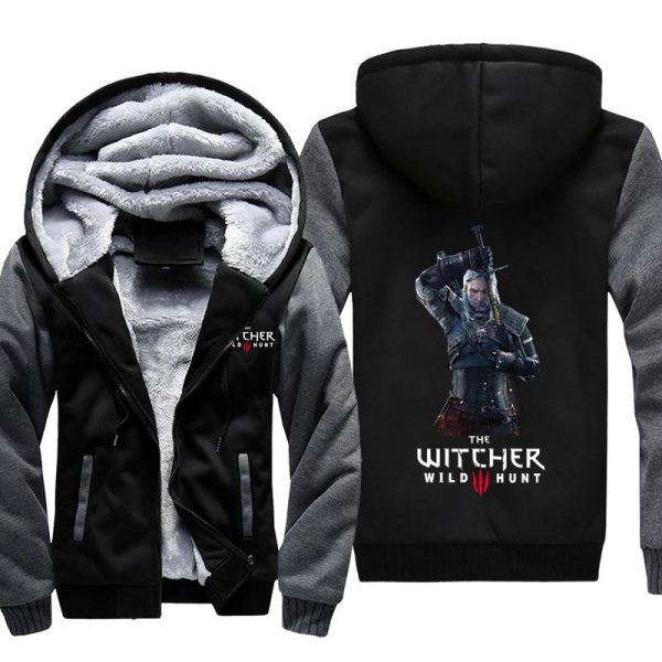 The Witcher 3: Wild Hunt Jackets - Solid Color The Witcher Geralt Game Super Cool Fleece Jacket