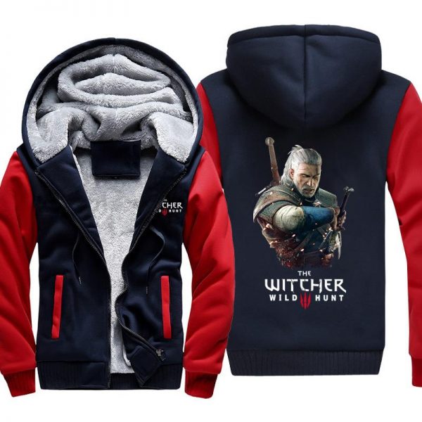 The Witcher 3: Wild Hunt Jackets - Solid Color The Witcher Geralt Icon Super Cool Fleece Jacket