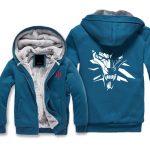 The Witcher 3: Wild Hunt Jackets - Solid Color The Witcher Wolf Head Icon Super Cool Fleece Jacket